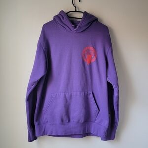 Crooks & Castles Purple Sweater with Red Emblem